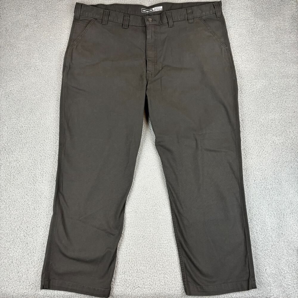 Carhartt Rugged Flex Relaxed Fit Canvas Work Pant Mens 46x30 Workwear BN2291-M - Picture 3 of 11